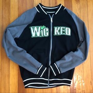 Wicked show zip-up letterman jacket